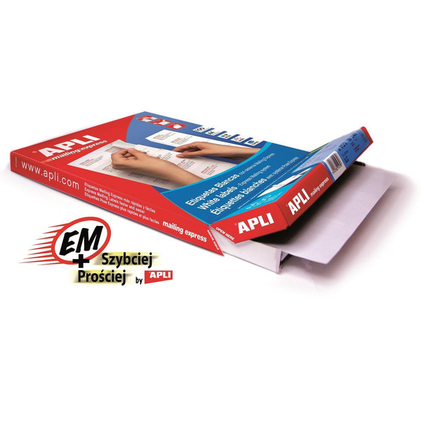 Etykiety samoprzylepne Apli uniwersalne białe 105x70mm