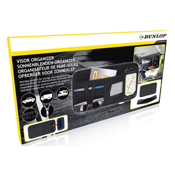 Organizer samochodowy na osłonę przeciwsłoneczną Dunlop