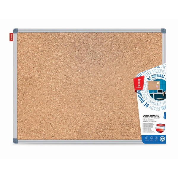 Tablica korkowa w ramie aluminiowej 180x90 cm Classic Memobe