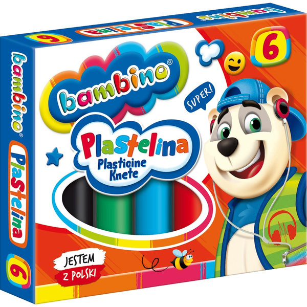 Plastelina Bambino 6 kolorów