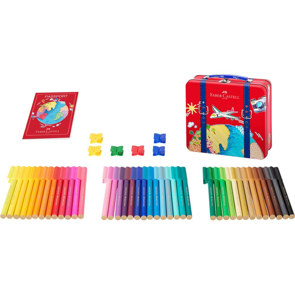 Flamastry w walizce Faber Castell Conncector 40 kolorów