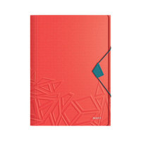 Teczka z gumką Leitz Urban Chic A4 15 mm czerwony