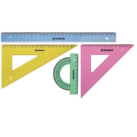 Zestaw geometryczny 4 elementy 30 cm kolorowy Donau