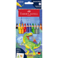 Kredki ołówkowe Faber Castell Dinozaury 10 kolorów