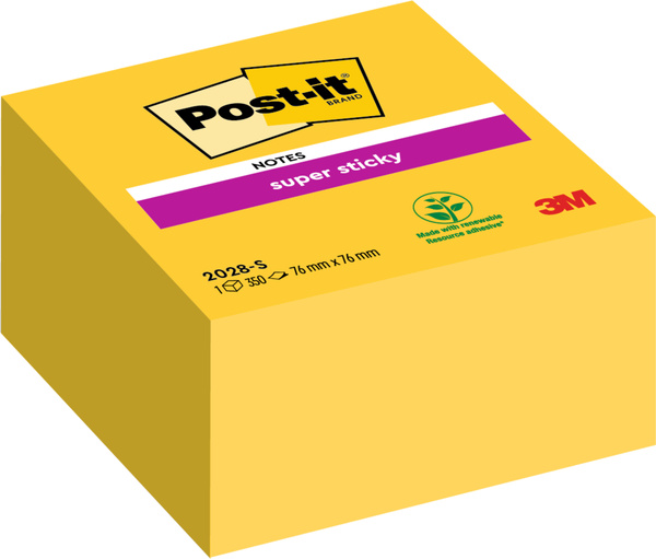Karteczki samoprzylepne 76x76mm Post-it Super Sticky 2028-S