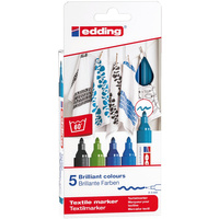 Marker tekstylny e-4500 Edding Cool colours 5 kolorów