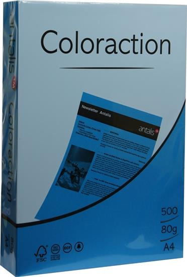 Papier ksero kolorowy A4 80g Stockholm niebieski ciemny Coloraction