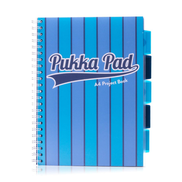 Kołozeszyt A4 w kratkę Pukka Pad Project Book Vogue niebieski