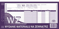 WZ Wydania materiałów na zewnątrz 1/3 A3 wielokopia