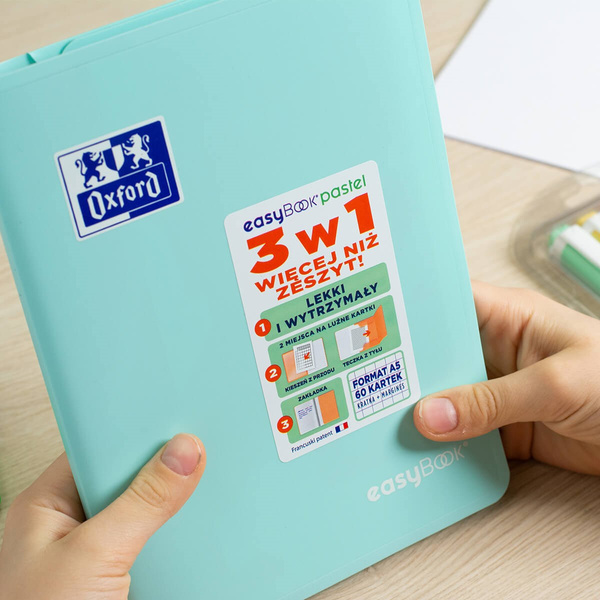 Zeszyt A5 w kratkę 60 kartek Oxford Easybook