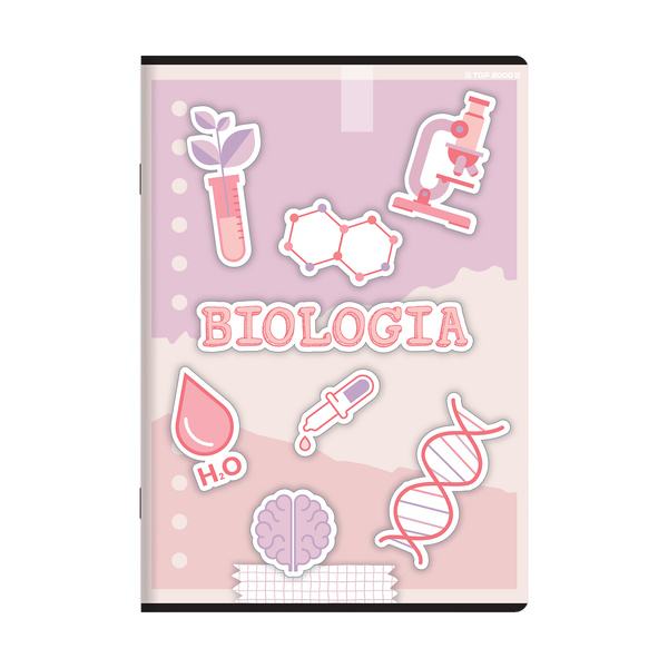 Zeszyt w kratkę Top 2000 A5 60 kartek Biologia przedmiotowy