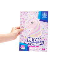 Blok rysunkowy A4 20 arkuszy Pixel Unicorn