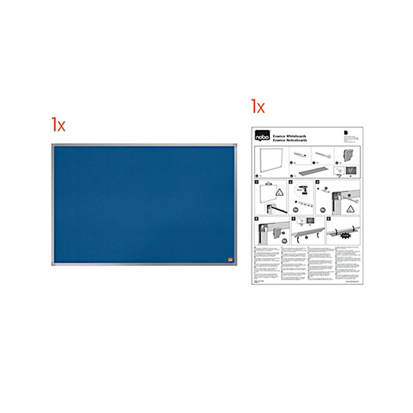 Tablica filcowa 90x60cm Nobo Essence niebieski