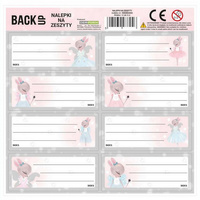 Nalepki na zeszyty BackUp 4 A82
