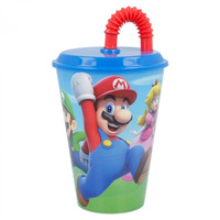 Kubek ze słomką Super Mario 430 ml