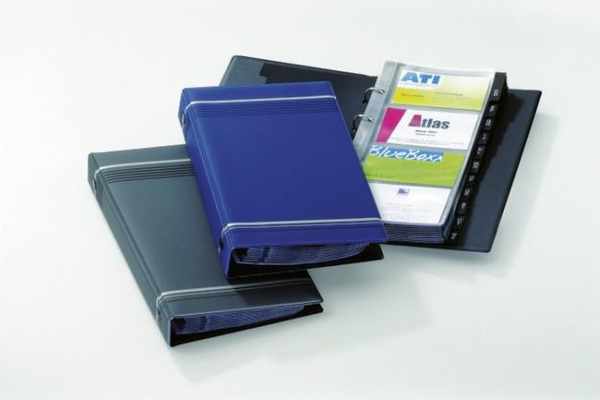 Wizytownik książkowy na 200 wizytówek Visifix Durable grafitowy