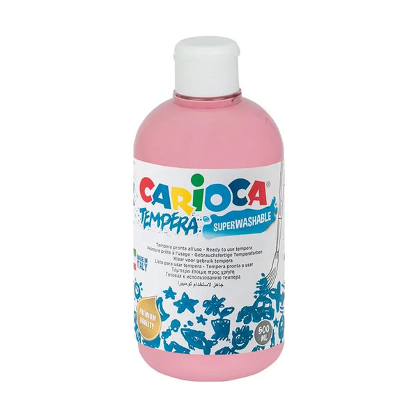 Farba tempera różowa 500ml Carioca