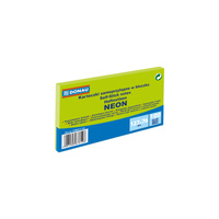 Karteczki samoprzylepne 127x76mm Donau neonowe zielony neonowy