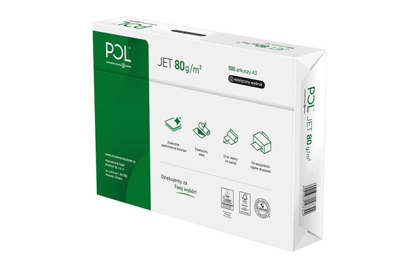 Papier ksero A3 80g Poljet