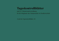 Ewidencja czasu pracy kierowcy Tageskontrollblatter (w języku niemieckim)
