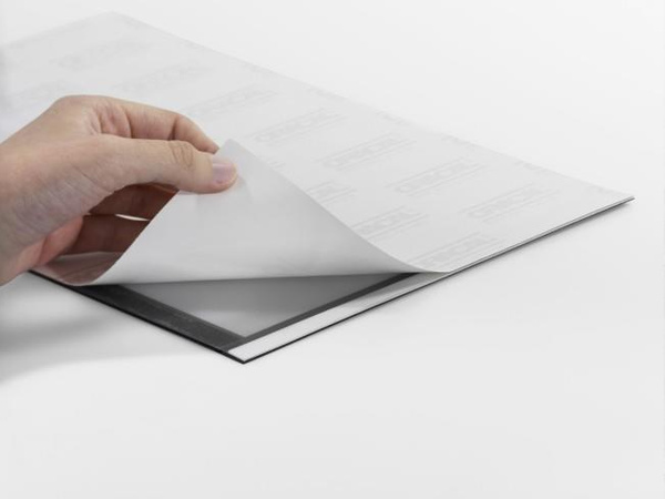 Ramka magnetyczna A4 srebrna Durable Magaframe samoprzylepna granatowy