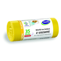 Worki na śmieci z uszami Stella do segregacji metali i plastiku 35l