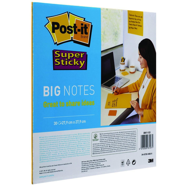 Karteczki samoprzylepne Post-it Super Sticky Big Notes