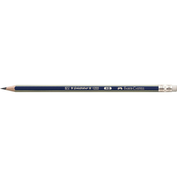 Ołówek Faber Castell Gold z gumką 1222 HB