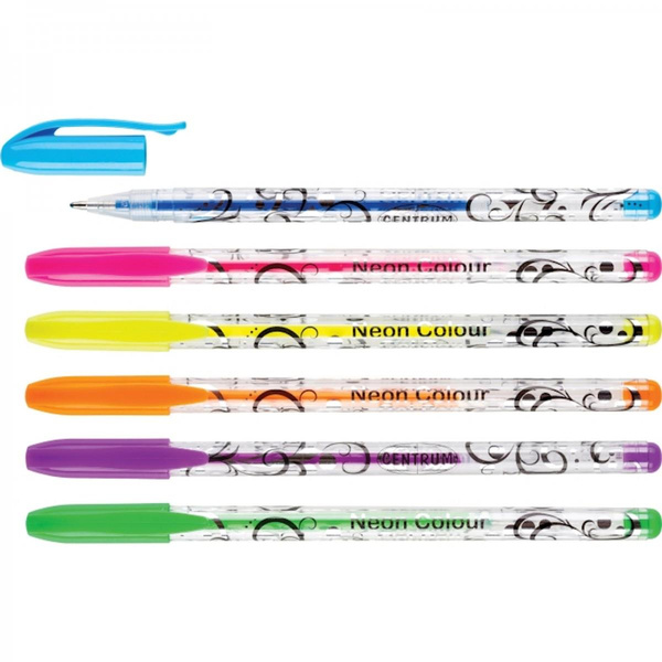 Długopis żelowy neonowy Panta Plast 6 kolorów