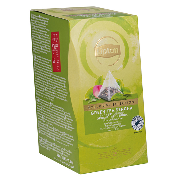 Herbata Lipton piramidki Exclusive Selection zielona sencha 25 torebek