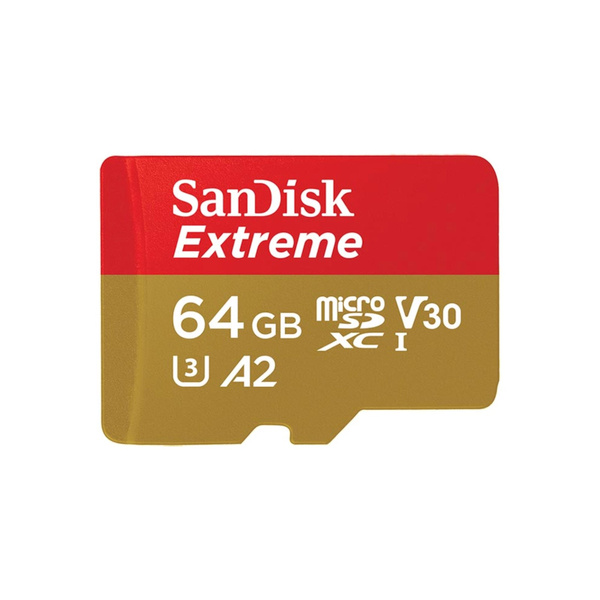 Karta pamięci Extreme microSDXC 64 GB A2 V30 UHS-I U3 z adapterem SanDisk