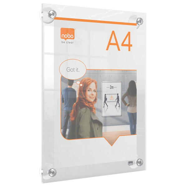 Rama akrylowa z przyssawkami Nobo Premium Plus A4