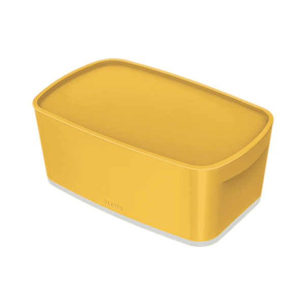 Pojemnik z pokrywką Leitz MyBox Cosy żółty