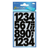 Cyfry samoprzylepne czarne Zweckform