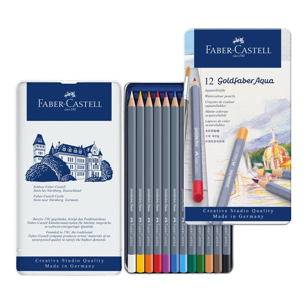 Kredki akwarelowe Faber Castell Goldfaber Aqua 12 kolorów