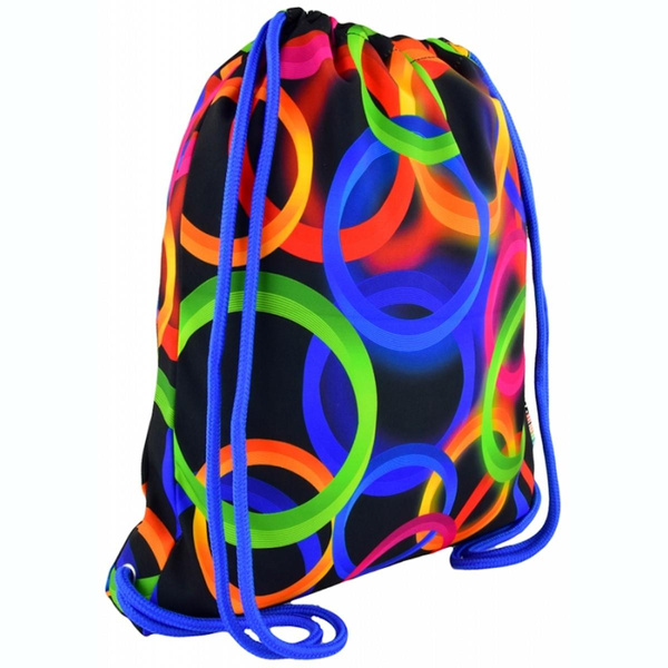Plecak na sznurkach Stright SO11 Neon Circles