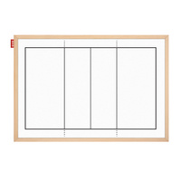 Tablica taktyczna suchościeralno-magnetyczna Memobe boisko do piłki siatkówki 60x40cm