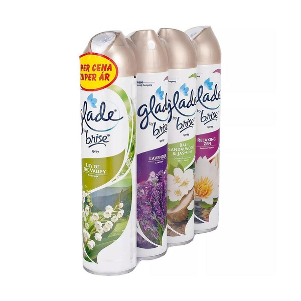 Odświeżacz powietrza Glade by Brise spray zestaw 4x300ml