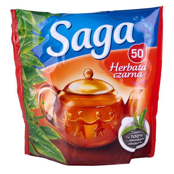 Herbata ekspresowa Saga 50 torebek