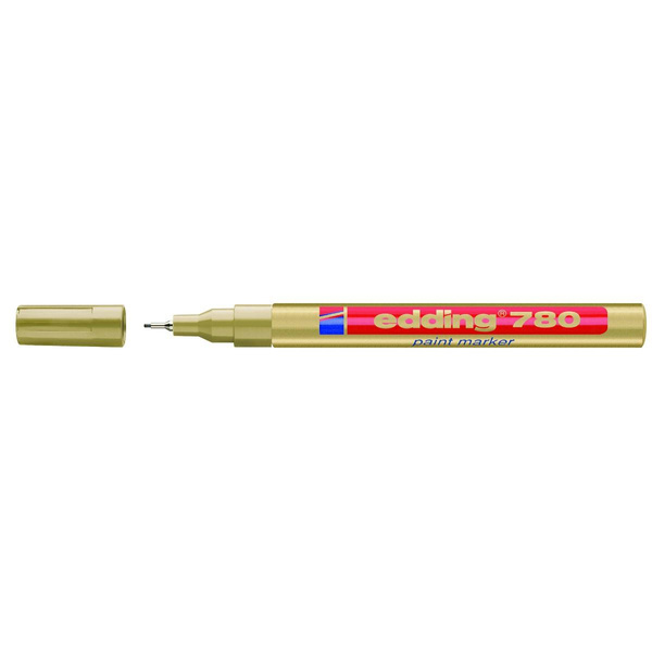 Marker lakierowany Edding 0.8mm złoty