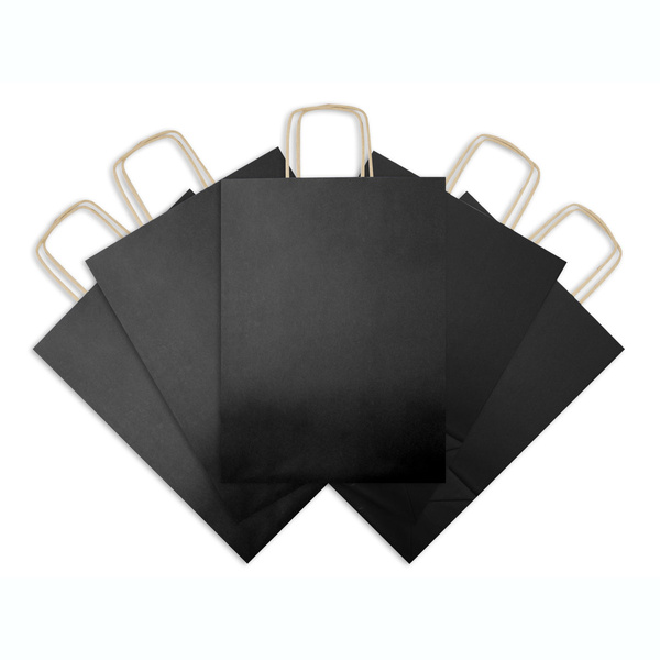 Torba papierowa ekologiczna 305x170x425 mm czarna