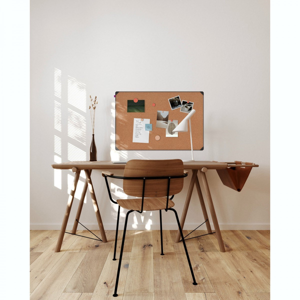 Tablica filcowa w ramie aluminiowej 60x45 cm Memobe Idea szara