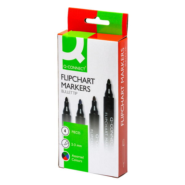 Marker do flipchartów Q-Connect 4 kolory
