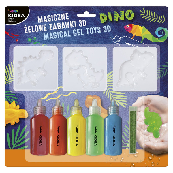 Zestaw magiczne żelowe zabawki 3D Dinozaury
