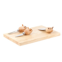 Zestaw do sera deska + 3 noże Myszki Kikkerland