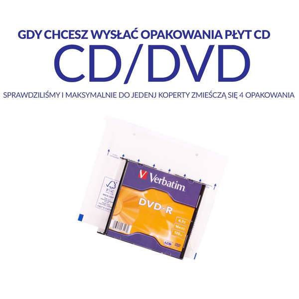 Koperta bąbelkowa Superpack CD/DVD (200x175 mm)