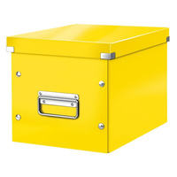 Pudło na dokumenty Leitz Click & Store Wow Cube M żółty