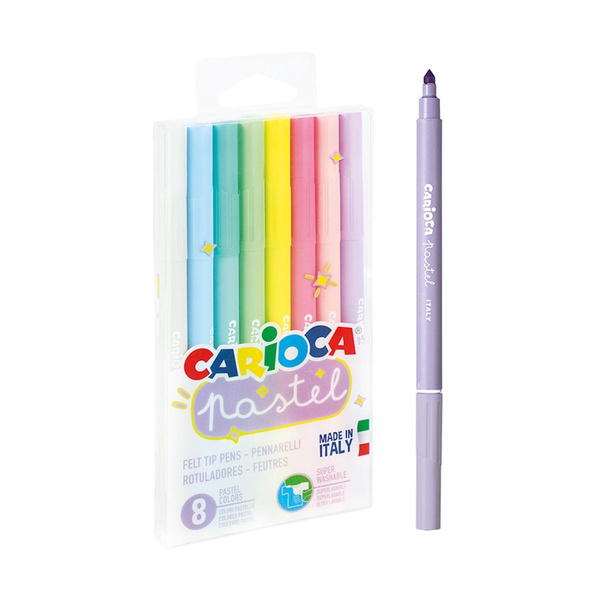 Pisaki Carioca pastelowe 8 kolorów