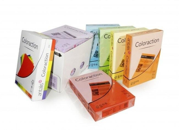 Papier ksero kolorowy A4 80g mix 10 intensywnych i pastelowych kolorów Coloraction