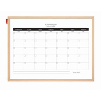 Planer miesięczny magnetyczny suchościeralny 60x40 cm Memobe